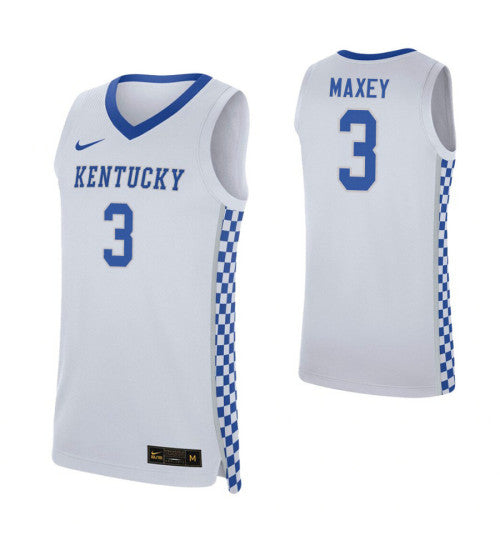 Tyrese Maxey Kentucky Wildcats White College Basketball Jersey 5020 retro stitched fan jersey RTJ7629 image 1