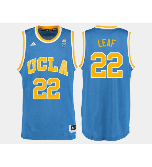 UCLA Bruins 22 T J Leaf Blue Road College Basketball Jersey retro stitched fan jersey RTJ1817 image 1