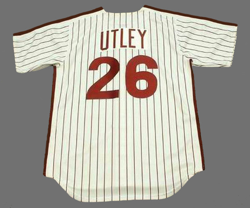 Chase Utley Philadelphia Phillies 1980s Baseball jersey retro stitched fan gear RTJ01486