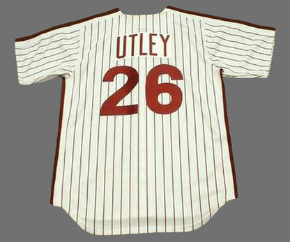 Chase Utley Philadelphia Phillies 1980s Baseball jersey retro stitched fan gear RTJ01486