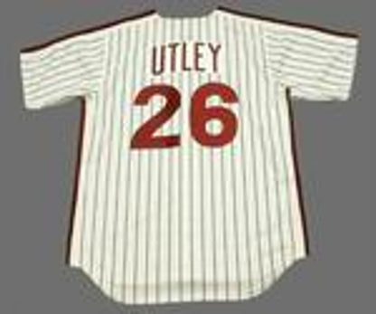 Chase Utley Philadelphia Phillies 1980s Baseball jersey retro stitched fan gear RTJ01486