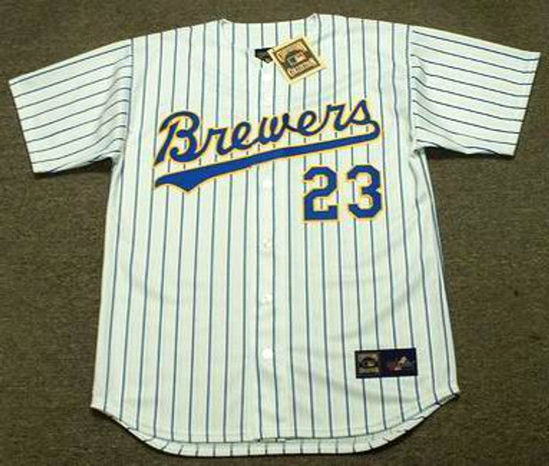 Greg Vaughn Milwaukee Brewers 1993 Baseball jersey retro stitched fan gear RTJ00791