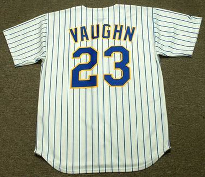 Greg Vaughn Milwaukee Brewers 1993 Baseball jersey retro stitched fan gear RTJ00791