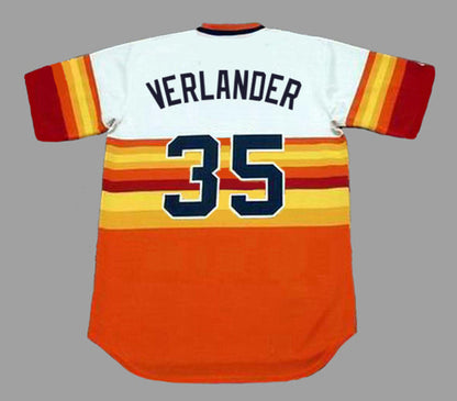 Justin Verlander Houston Astros 1980s Baseball jersey retro stitched fan gear RTJ00299