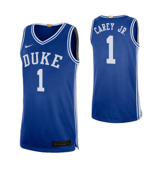 Duke Blue Devils 1 Vernon Carey Jr Alumni Limited College Basketball Jersey Royal retro stitched fan jersey RTJ5567