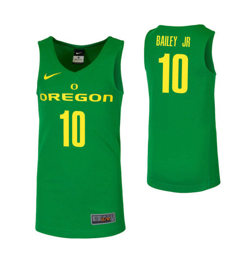 Oregon Ducks 10 Victor Bailey Jr Green College Basketball Jersey retro stitched fan jersey RTJ2644 image 1
