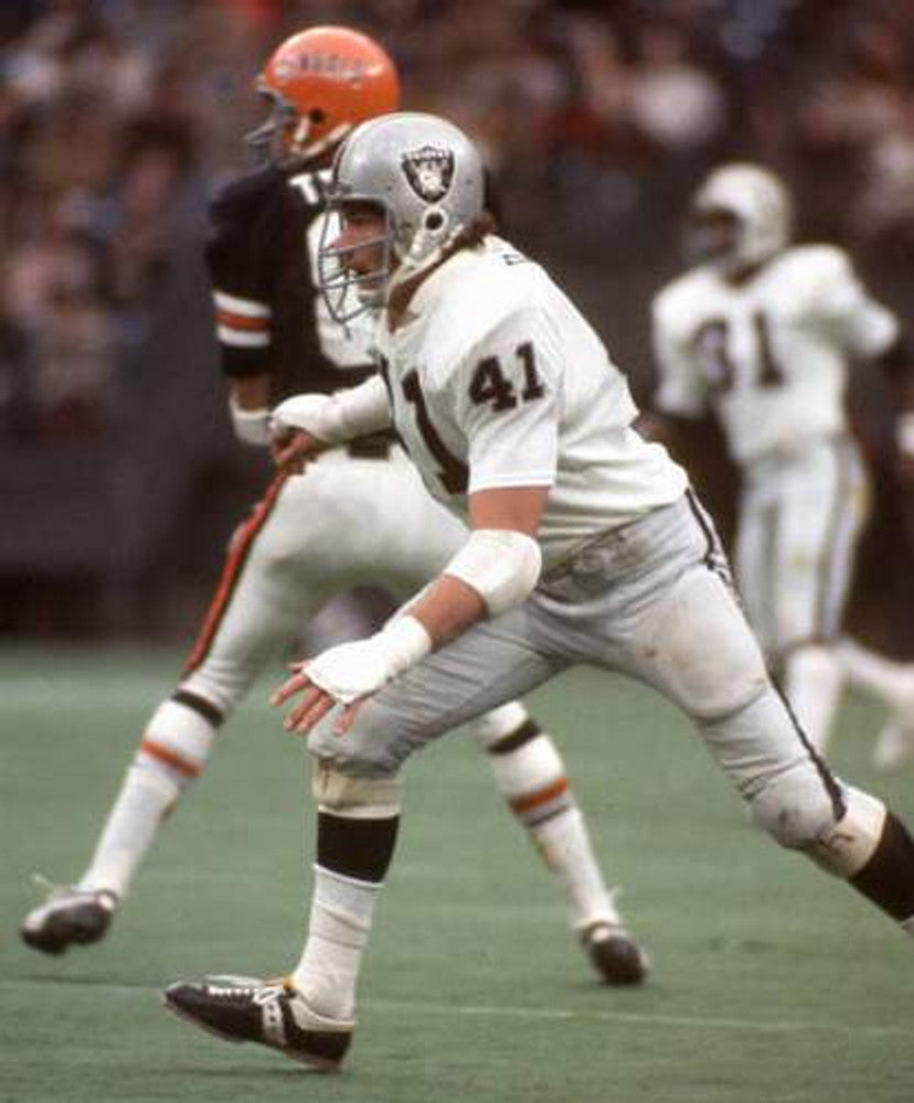 Oakland Raiders Phil Villapiano 1976 Away Throwback Football Jersey product image