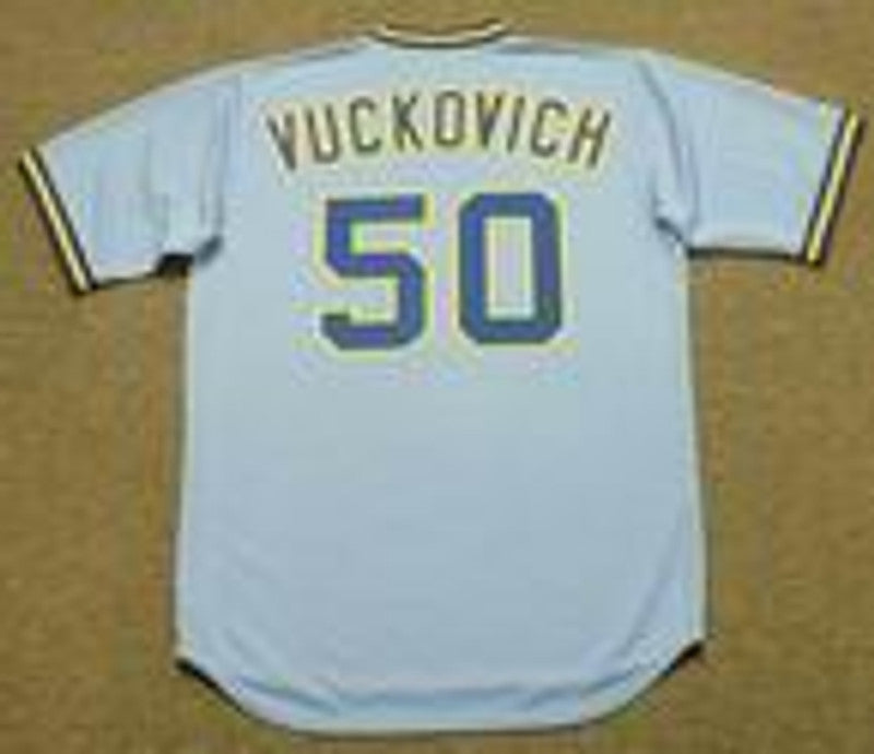 PV MB Milwaukee 1982 Cooperstown Throwback Away Stitched Jersey, Vintage Baseball Jersey, Retro Sewn Jersey