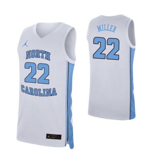 Walker Miller North Carolina Tar Heels White College Basketball Jersey retro stitched fan jersey RTJ7048 image 1