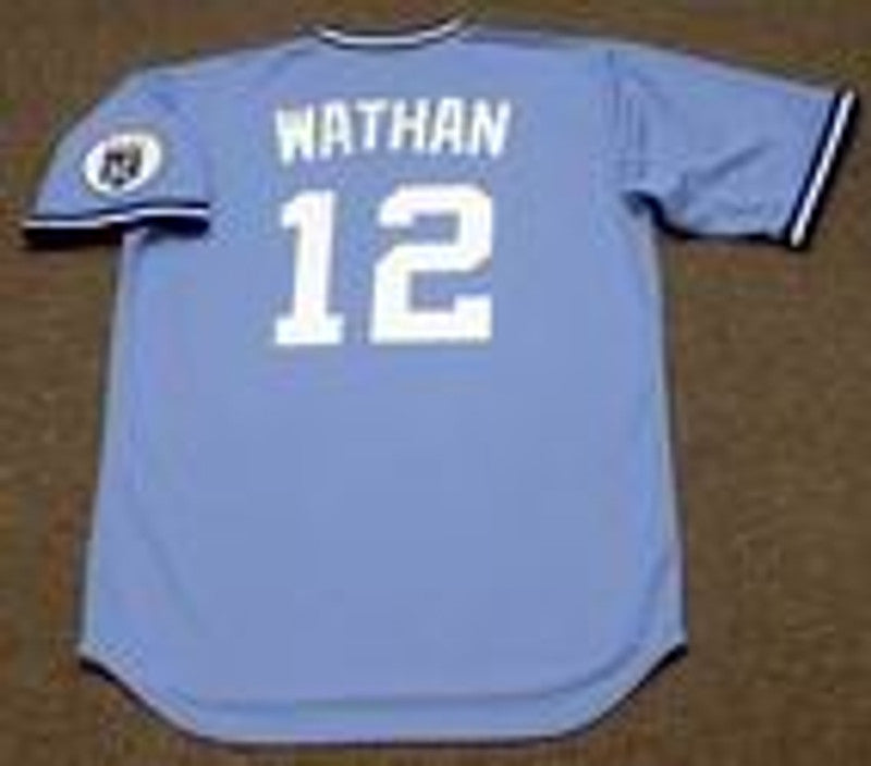 JW KCR 1980 Cooperstown Throwback Baseball Stitched Jersey, Vintage Baseball Jersey, Retro Sewn Jersey