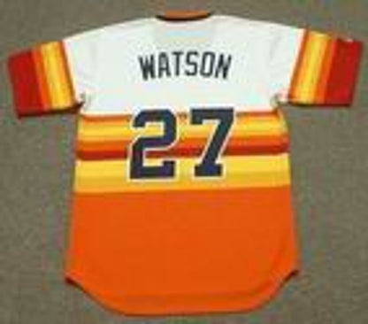 Bob Watson Houston Astros 1970s Baseball jersey retro stitched fan gear RTJ01701