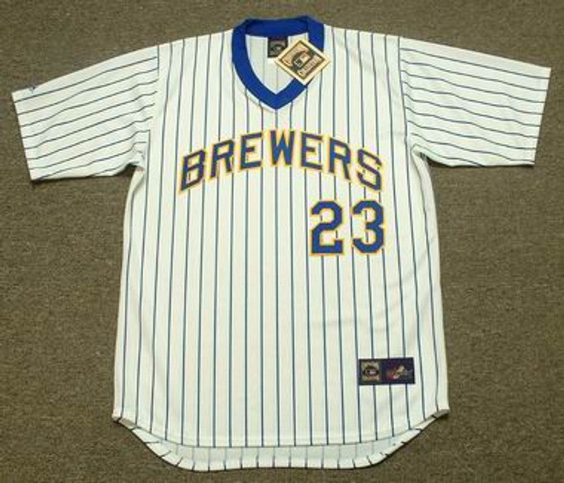 RW MB Milwaukee 1980s Cooperstown Throwback Home Stitched Jersey, Vintage Baseball Jersey, Retro Sewn Jersey