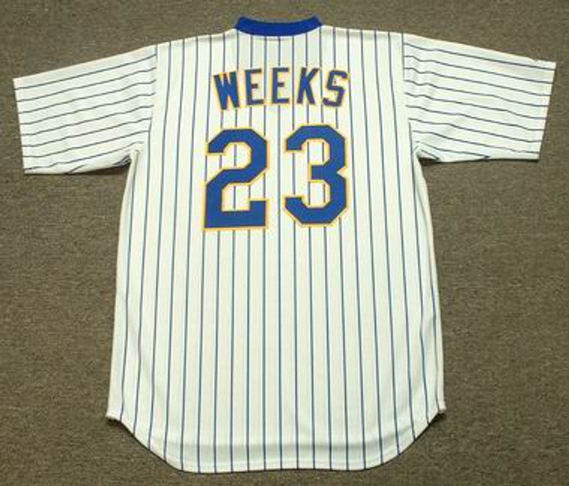 RW MB Milwaukee 1980s Cooperstown Throwback Home Stitched Jersey, Vintage Baseball Jersey, Retro Sewn Jersey