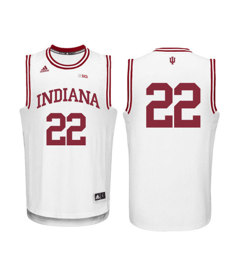 Indiana Hoosiers 22 Clifton Moore College Basketball Jersey White retro stitched fan jersey RTJ5022 image 1