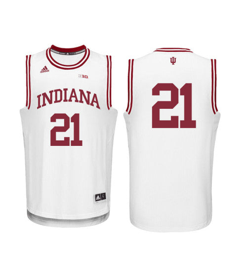 Indiana Hoosiers 21 Freddie Mcswain Jr College Basketball Jersey White 1749 retro stitched fan jersey RTJ10900 image 1