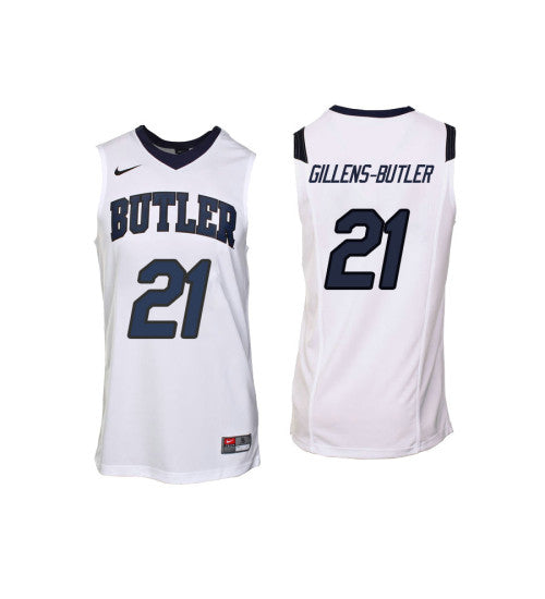 Butler Bulldogs 21 Jerald Gillens Butler College Basketball Jersey White retro stitched fan jersey RTJ6211 image 1
