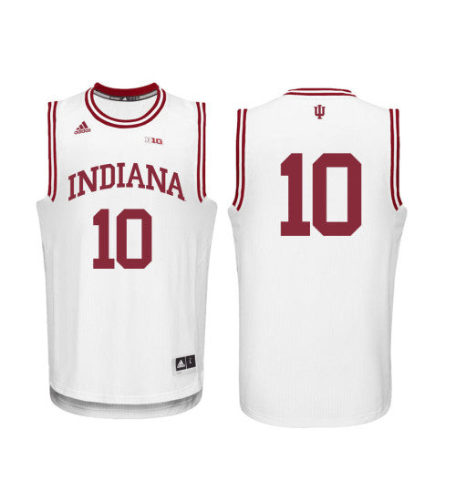 Indiana Hoosiers 10 Johnny Jager College Basketball Jersey White retro stitched fan jersey RTJ10944 image 1
