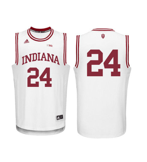 Indiana Hoosiers 24 Vijay Blackmon College Basketball Jersey White retro stitched fan jersey RTJ5011 image 1