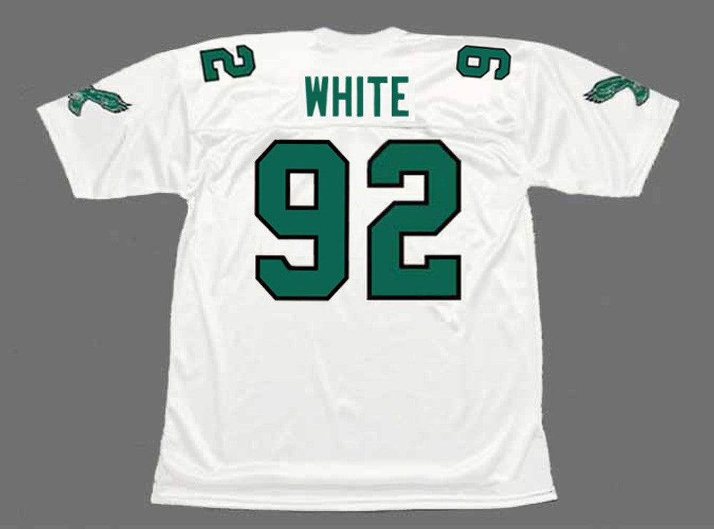 Philadelphia Eagles Reggie White 1990 Throwback White Football Jersey product image