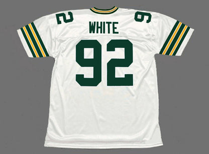 Green Bay Packers Reggie White 1994 Throwback White Football Jersey product image