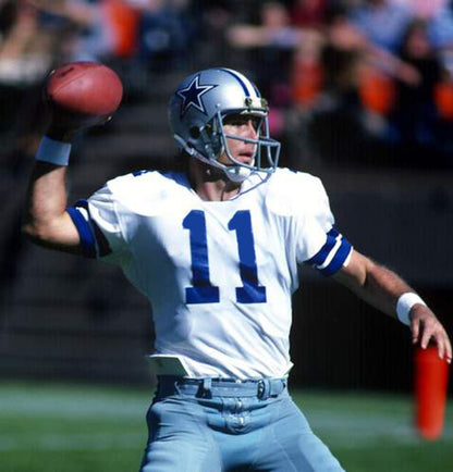 Dallas Cowboys Danny White 1977 Throwback White Football Jersey product image