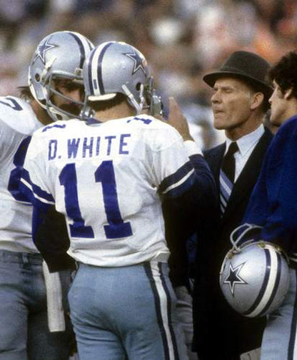 Dallas Cowboys Danny White 1977 Throwback White Football Jersey product image