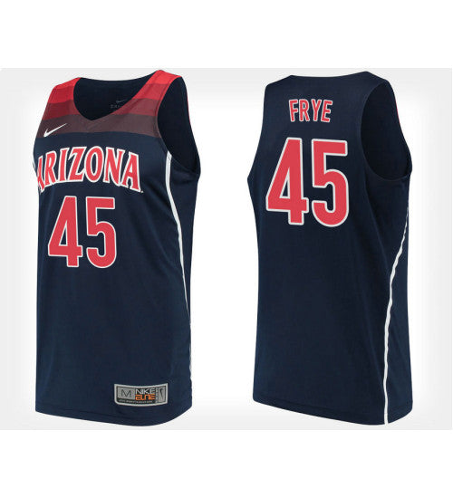 Arizona Wildcats 45 Channing Frye Navy Alternate College Basketball Jersey retro stitched fan jersey RTJ12335 image 1