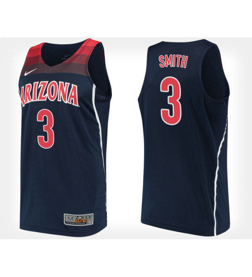 Arizona Wildcats 3 Dylan Smith Navy Alternate College Basketball Jersey retro stitched fan jersey RTJ12366 image 1