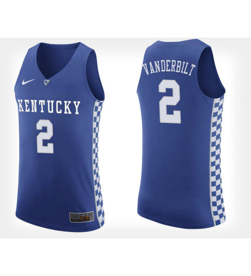 Kentucky Wildcats 2 Jarred Vanderbilt Blue Home College Basketball Jersey retro stitched fan jersey RTJ10385 image 1