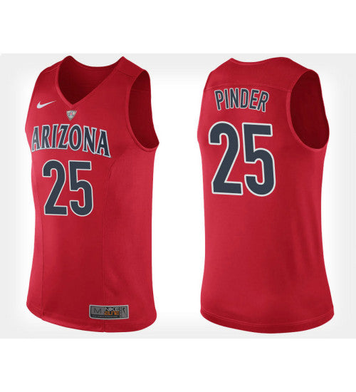 Arizona Wildcats 25 Keanu Pinder Red Home College Basketball Jersey retro stitched fan jersey RTJ12374 image 1