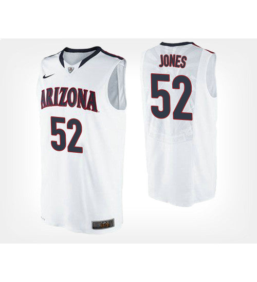 Arizona Wildcats 52 Kory Jones White Road College Basketball Jersey retro stitched fan jersey RTJ12303 image 1