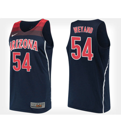 Arizona Wildcats 54 Matt Weyand Navy Alternate College Basketball Jersey retro stitched fan jersey RTJ6400 image 1