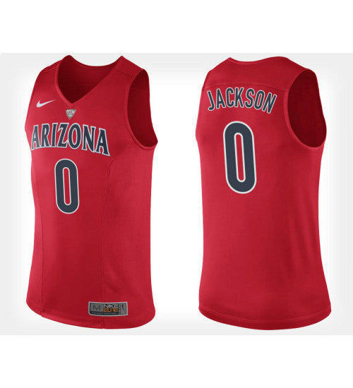 Arizona Wildcats 0 Parker Jackson Cartwright Red Home College Basketball Jersey retro stitched fan jersey RTJ12454