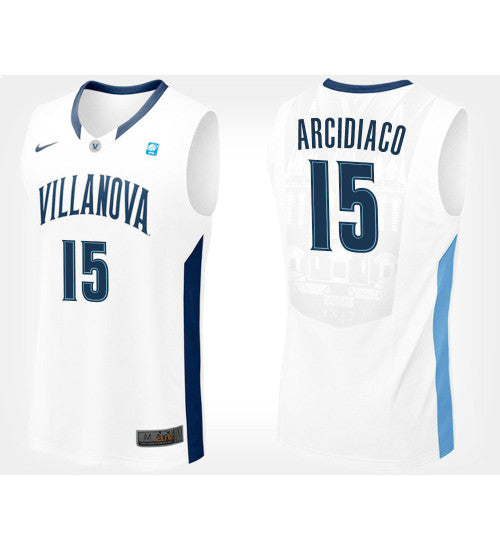 Villanova Wildcats 15 Ryan Arcidiacono White Road College Basketball Jersey retro stitched fan jersey RTJ1479 image 1