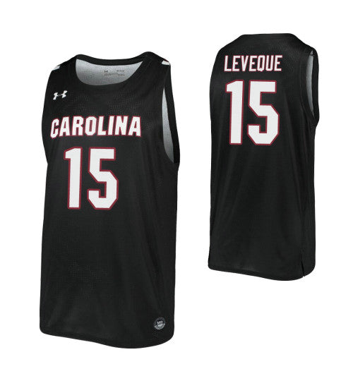 Wildens Leveque College Basketball Jersey Black South Carolina Gamecocks retro stitched fan jersey RTJ1070 image 1