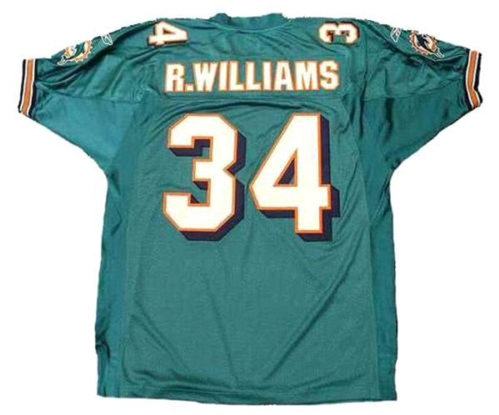 Miami Dolphins Ricky Williams 2002 Home Throwback Football Jersey product image