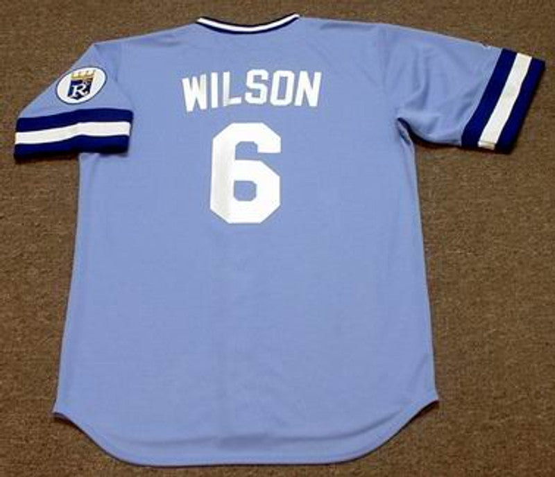 WW KCR 1985 Cooperstown Away Baseball Stitched Jersey, Vintage Baseball Jersey, Retro Sewn Jersey