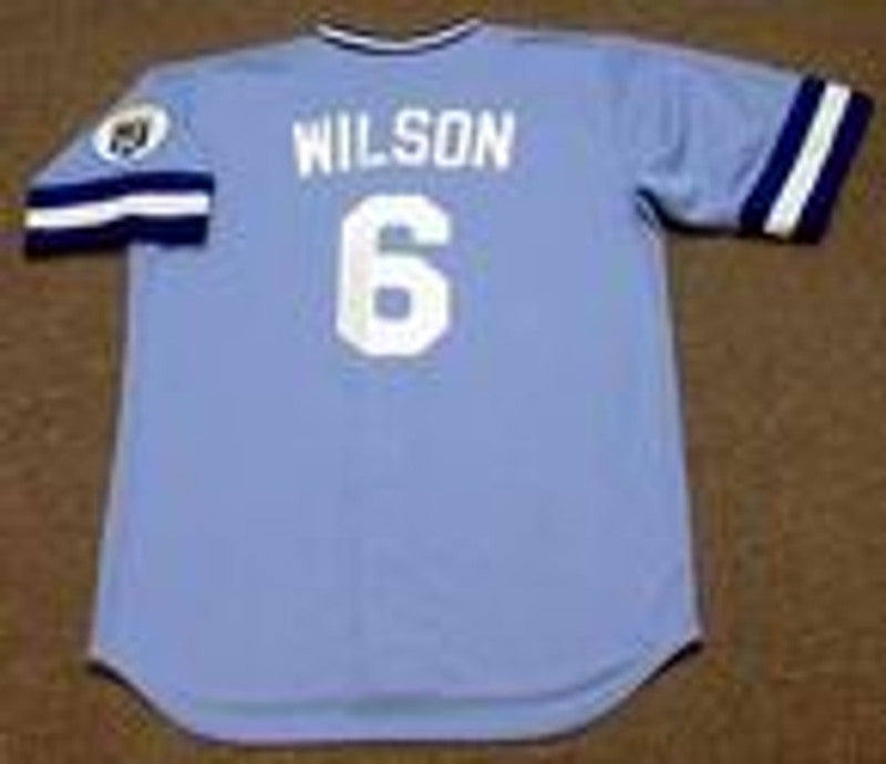 WW KCR 1985 Cooperstown Away Baseball Stitched Jersey, Vintage Baseball Jersey, Retro Sewn Jersey