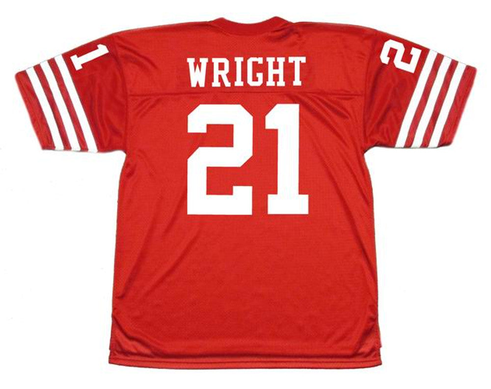 San Francisco 49ers Eric Wright 1988 Home Throwback Football Jersey product image