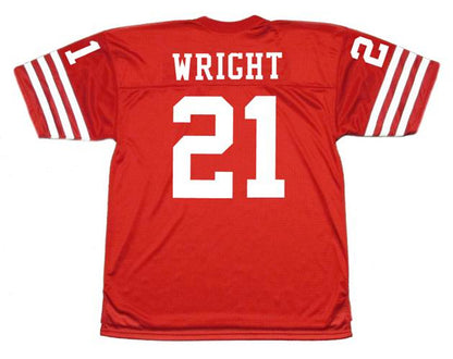 San Francisco 49ers Eric Wright 1988 Home Throwback Football Jersey product image