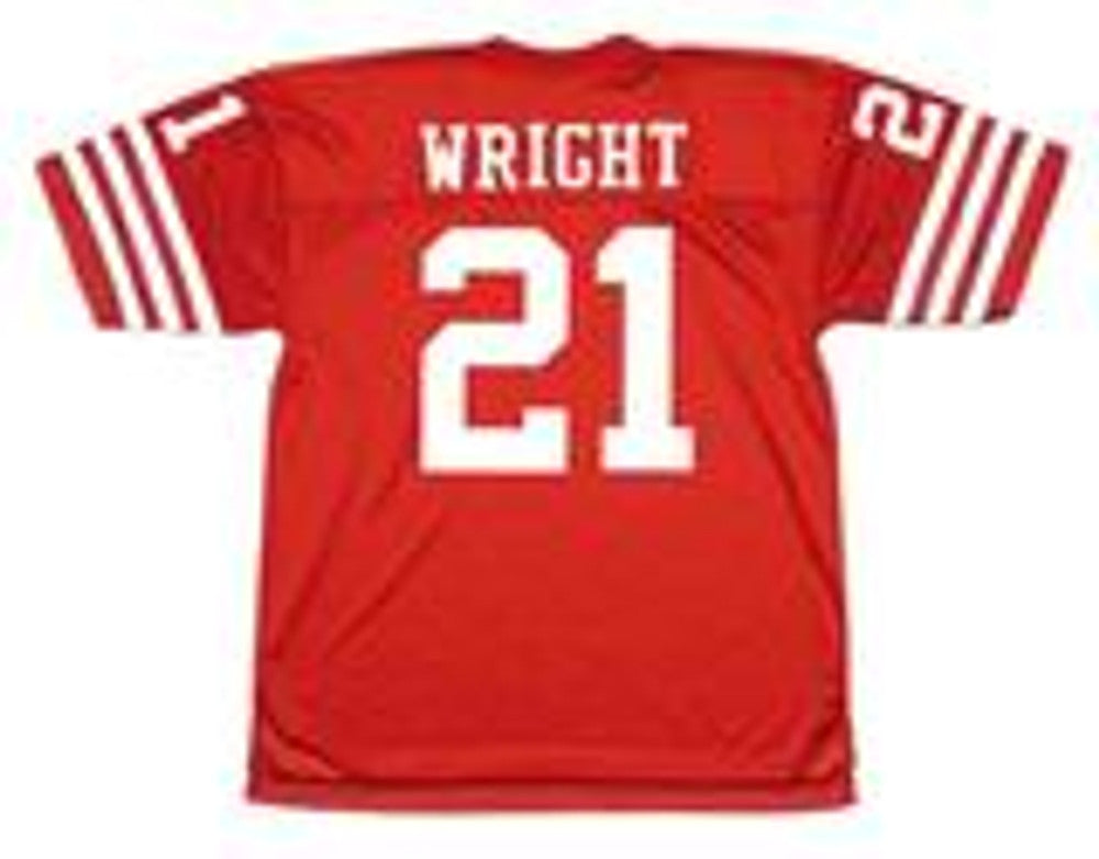 San Francisco 49ers Eric Wright 1988 Home Throwback Football Jersey product image