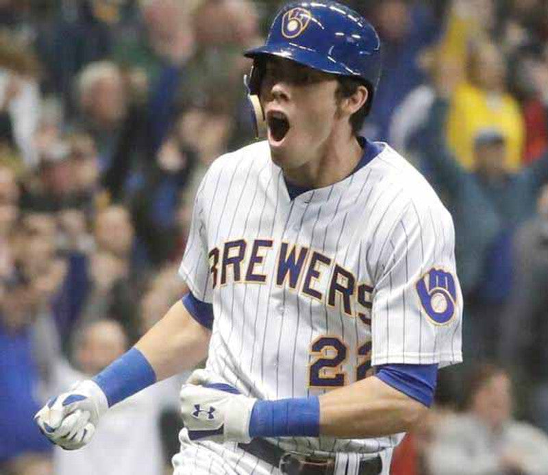 Christian Yelich Milwaukee Brewers Baseball jersey retro stitched fan gear RTJ01417