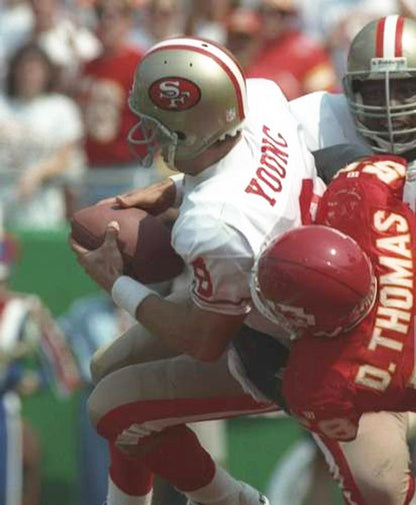San Francisco 49ers Steve Young 1988 Away Throwback Football Jersey product image