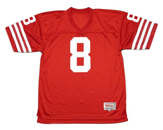 STYO SF 49ers 1988 Throwback Home Football Jersey, Retro Stitched Jersey