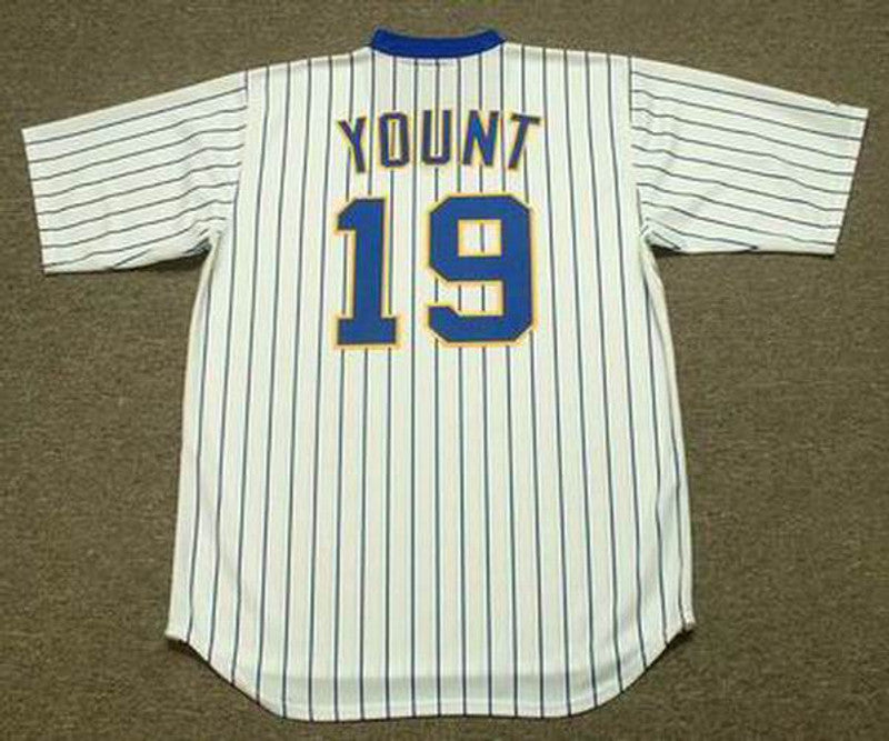 RY MB Milwaukee 1984 Cooperstown Throwback Home Stitched Jersey, Vintage Baseball Jersey, Retro Sewn Jersey